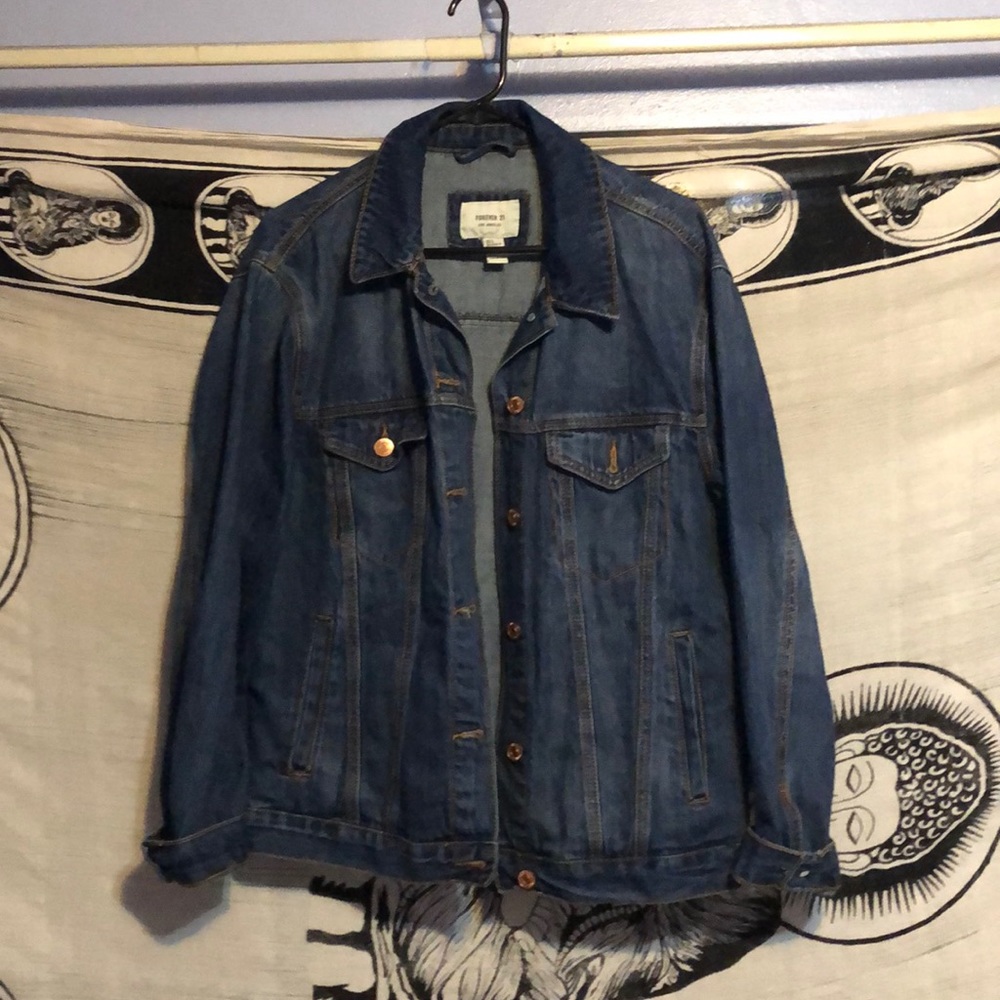 F21 denim jacket size large